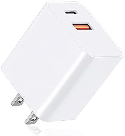 USB C Wall Charger Block, 20W Fast Speed Charging Box with Micro Plug Cube for Apple Watch Series 8 7, New iPhone 12 13 14 Pro/Pro Max, XR/XS/SE, AirPod iWatch iPad Pro/Air/Mini, Pixel 6 6a Phones