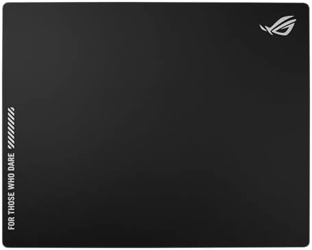 ASUS ROG NH04 ROG Moonstone ACE Gaming Mousepad, 19.69 x 15.75 x 0.16 in, Large Size, Ultra-Smooth Surface, Tempered Glass, Esports & FPS Gaming, Black