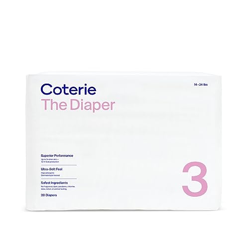 Coterie Size 3 Diapers, 28 CT