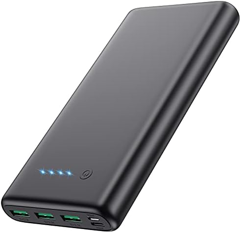 Portable Charger 36800mAh,4 Outputs Power Bank, Dual Input 5V/3A External Battery Pack,USB-C in&Out High-Speed Charging Backup Charger Compatible with iPhone 15/14/13,Samsung S23 Android Phone etc