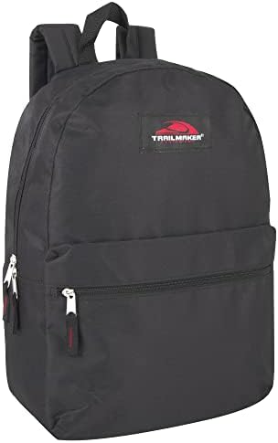 Trail maker Classic 17 Inch Backpack with Adjustable Padded Shoulder Straps