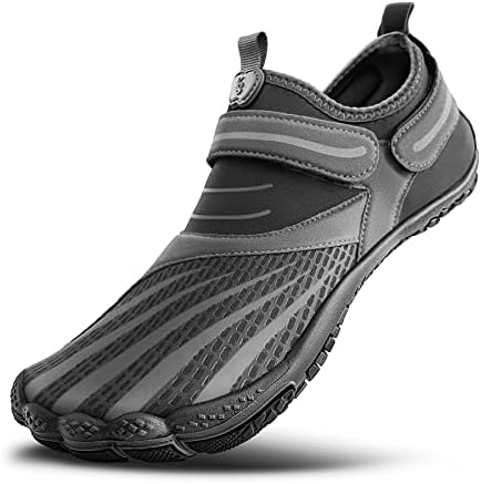KEMISANT Mens Water Shoes, Unisex Barefoot Aqua Shoes for Men Women Beach Swimming Water Sport Shoes