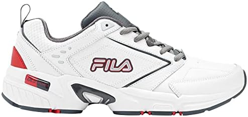 Fila Mens Memory Decimus 8 Athletic Shoes 11 White/Gray/red