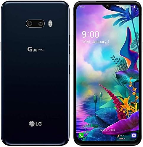 Unlocked LG G8X ThinQ - 128GB - Aurora Black - LMG850U (Renewed)