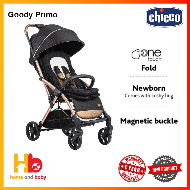Chicco Goody Primo Stroller (Fully reclining backrest for the usage from birth till 22kg)(INCLUDE GOODY CUSHY HUG)(shipment coming around End of May)
