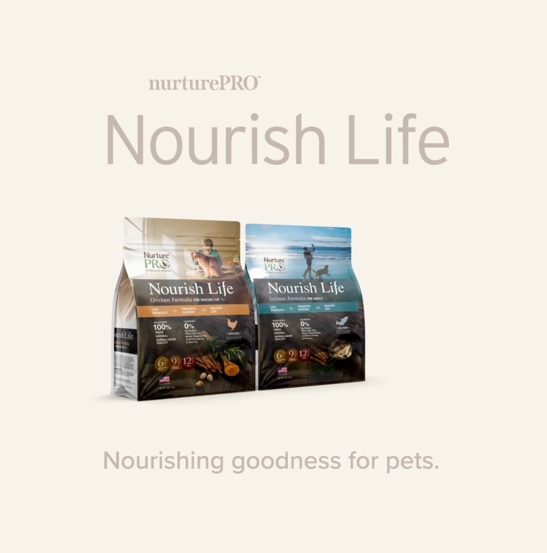 NurturePRO Nourish Life Dry Dog Food 1.8kg | Kibbles, Complete Diet, Puppy Adult Salmon Lamb Chicken