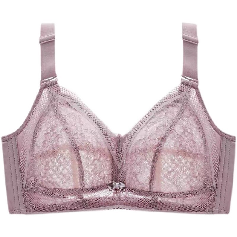 Wacoal underwear women's thin section without steel ring big breasts show small gathering anti-sagging adjustment type receiving breast full cup